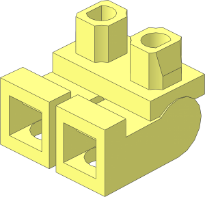 Minifig Hips and Legs (Sitting)