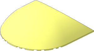 Windscreen 14 x 14 x  4 Semicircle