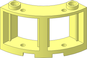 Window Round Corner  3 x  3 x  2