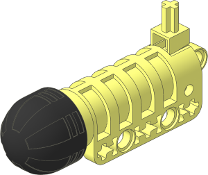 Technic Competition Cannon with Round Bottom (Loaded with Arrow)