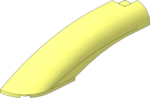 Slope 10 x  2 x  2 Curved with Rounded Corner - Left