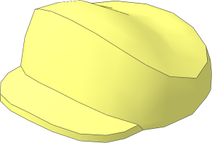 Figure Cap on Brick  2 x  2 with Arched Bill