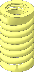 Technic Shock Absorber  9L Thick Fake Spring (Compressed)