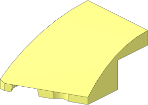 Slope Brick Curved  3 x  2 with Cutout Left