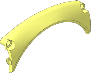 Technic Panel 13 x  2 x  5 Mudguard Arched with Rounded Top and Pointed Bottom