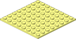 Baseplate  8 x  8 with Adhesive Tape