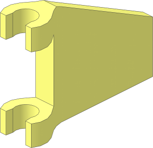 Flag  2 x  2 Trapezoid with Flared Edge