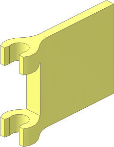 Flag  2 x  2 Square with Flared Edge