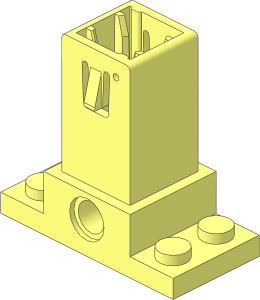 ~Brick  2 x  4 x  5 Spring Loaded Base