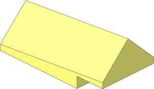 Slope Brick 45  2 x  4 x  1.333 Double, Wedge
