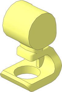 Minifig Leg Left Spring Prosthetic