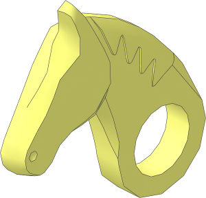 ~Animal Horse Poseable Head Left