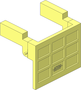 Garage Door with Counterweights with Dual Hinge Pins