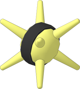 Constraction Thornax Fruit with Black Band Pattern