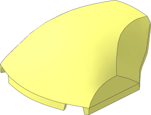 Brick  4 x  5 x  1.667 with Domed Top and Tapered Sides