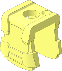 Minifig Body Armour Vest with Back Stud