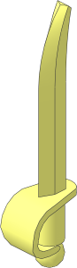 Minifig Sword Cutlass