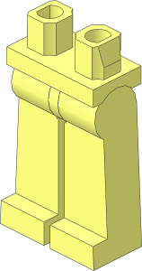 Minifig Hips and Legs Long with Closed Hole