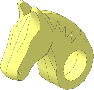 Animal Horse Poseable Head
