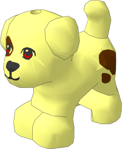 Animal Puppy Standing with Bright Light Blue Eyes, Black Nose and Mouth and Reddish Brown Patch and Spots Pattern