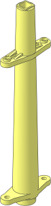 Boat Mast  2 x  2 x 13 & 3/4 Middle