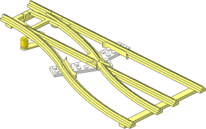 Train Track  4.5V Point Type 2 Tapered Right (Straight)