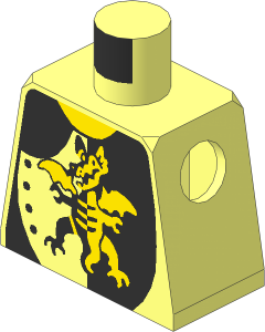 Minifig Torso with Dragon Standing Pattern