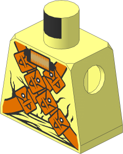 Minifig Torso with SW Bandoliers and Respirator Pattern