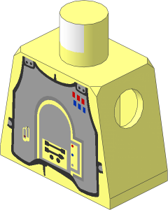 Minifig Torso with SW Imperial Officer Armour Pattern