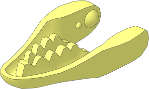 Animal Dinosaur Raptor Lower Jaw