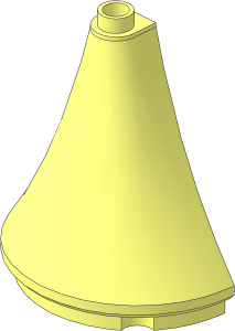Duplo Roof Spire Half  4.5 x  2 x  4