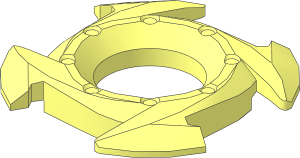 Ring  4 x  4 with  2 x  2 Hole and  4 Arrow Ends