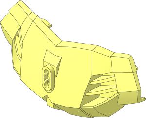 Constraction Shell  4 x 13 x  5 Breast Plate