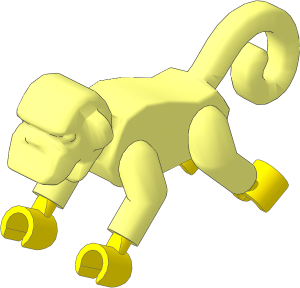 Animal Monkey (Complete, Crouching)
