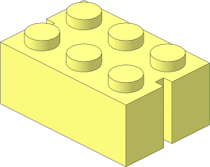 Mursten Brick  2 x  3 with 2 Slots