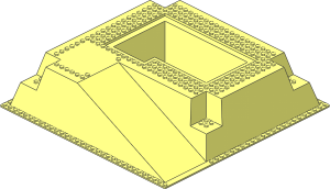 Baseplate 32 x 32 Raised with Ramp and Pit