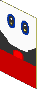 ~Electric Hub Mario Screen with Eyes and Mouth Pattern