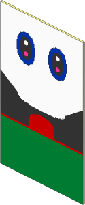 ~Electric Hub Luigi Screen with Eyes and Mouth Pattern