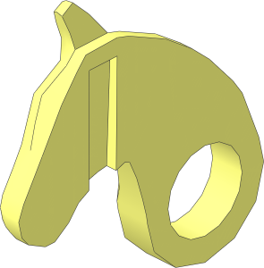 ~Animal Horse Poseable Head Right