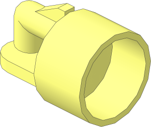 ~Magnet Cylindrical Casing for Train Base  6 x 22 Type 1