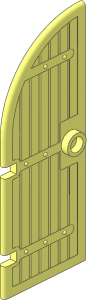 Door  1 x  3 x  6 with 1/4 Circle Top