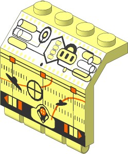 Hinge Panel  2 x  4 x  3.333 with UFO Pattern