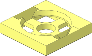 ~Magnet Holder Tile  2 x  2 - Bottom