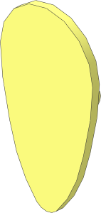 Minifig Shield Ovoid