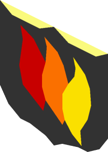 ~Fire Logo Shield Pattern