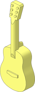 Minifig Acoustic Guitar