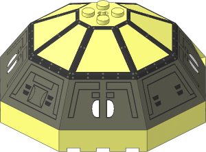 Windscreen 10 x 10 x  4 Octagonal Canopy with TIE Pattern