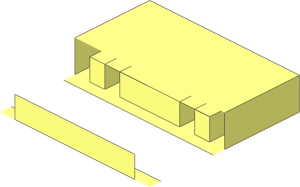 ~Train Track 6 Studs Wide Switch - Straight Sleeper
