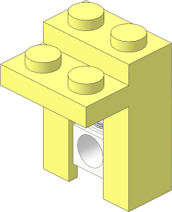 Brick  1 x  2 x  2.333 Shock Absorber (Complete)