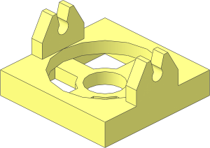 ~Magnet Holder Tile  2 x  2 with Short Arms (Obsolete)